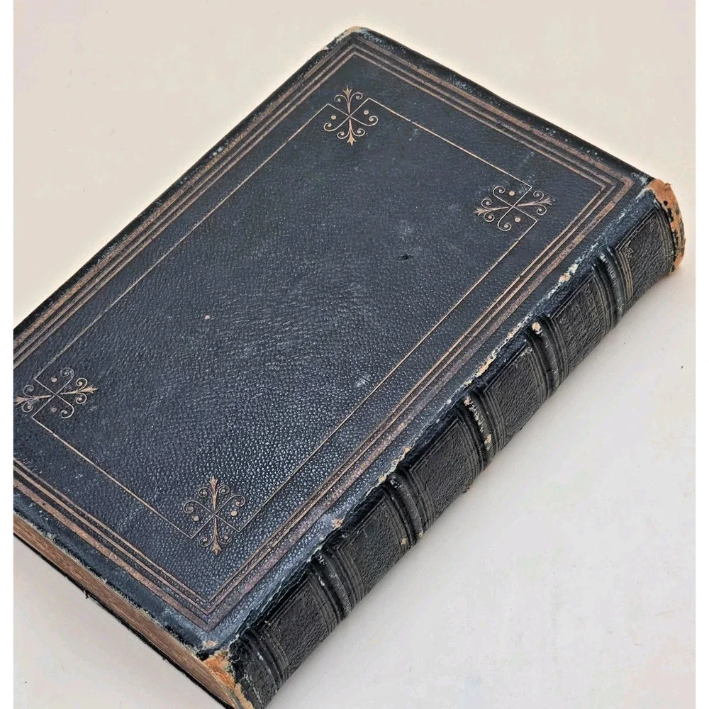 Vintage 1878 Methodist Hymnal with Ritual Leather Hardcover Nelson & Phillips